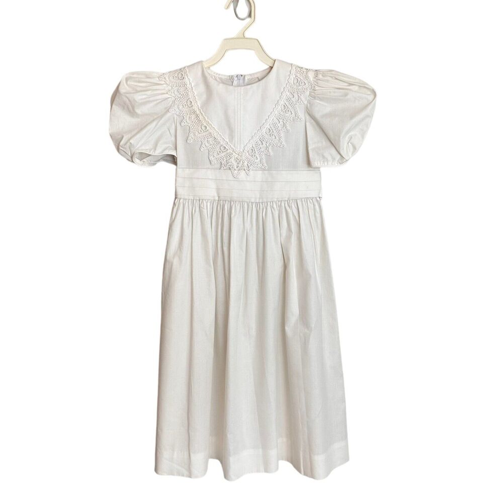 Ruth Of Carolina Dress Vintage 90s First Communion Flower Girl Gown Cottage 6X